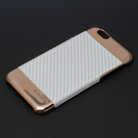 Curve iPhone 6/6s Case // Rose Gold White