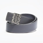 Breza Leather Belt // Grey (Size 34)