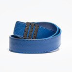 Breza Leather Belt // Navy (Size 28)