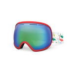 Fishbowl Goggle (White + Fire Chrome)