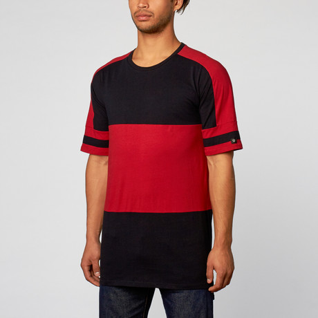 Zanerobe // Lineback Tee // Black & Red (S)