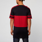 Zanerobe // Lineback Tee // Black & Red (S)