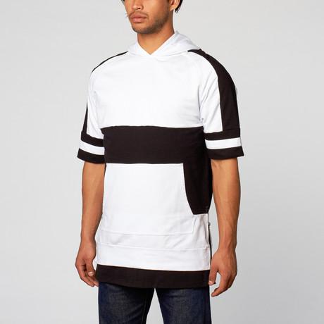 Zanerobe // Lineback Sweater // White & Black (M)