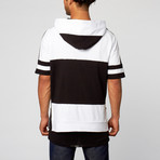 Zanerobe // Lineback Sweater // White & Black (M)