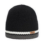 Frost Wool Blend Wool Blend Beanie // Black