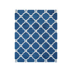 Hand-Tufted Lamb's Wool Area Rug // PBW-820 // Navy (6'L x 4'W)