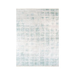 Hand-Knotted Bamboo Silk Area Rug // PV-5 // Ivory (1'7L x 1'W)