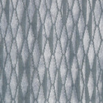 Hand-Knotted Silk + Wool Area Rug // SHIMMER-7 // Blue (2'10"L x 2'1"W)