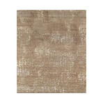 Hand-Knotted Silk + Wool Area Rug // REFLECTION-3 // Camel
