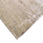 Hand-Knotted Silk + Wool Area Rug // REFLECTION-1 // Beige (10'L x 8'W)