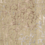 Hand-Knotted Silk + Wool Area Rug // REFLECTION-1 // Beige (10'L x 8'W)