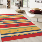 Hand-Woven Cotton Area Rug // PBB-03 // Multi (5'L x 4'W)