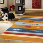 Hand-Woven Cotton Area Rug // PBB-02 // Multi (6'L x 4'W)