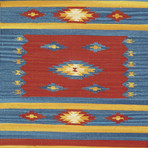 Hand-Woven Cotton Area Rug // PBB-01 // Multi (6'L x 4'W)