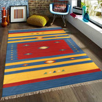 Hand-Woven Cotton Area Rug // PBB-01 // Multi (6'L x 4'W)