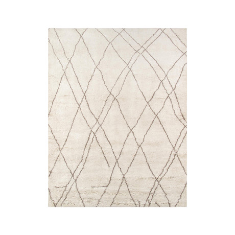 Hand-Knotted Lamb's Wool Area Rug // PMOR-22 // Ivory