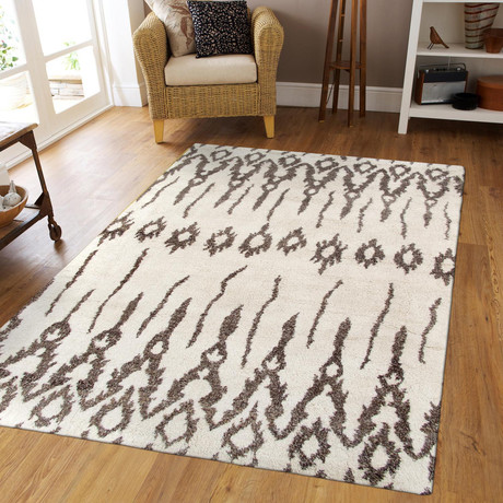 Hand-Knotted Lamb's Wool Area Rug // PMOR-21 // Ivory