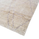 Hand-Knotted Bamboo Silk Area Rug // PCS-9 // Ivory