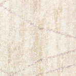 Hand-Knotted Bamboo Silk Area Rug // PCS-9 // Ivory