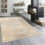 Hand-Knotted Bamboo Silk Area Rug // PCS-9 // Ivory