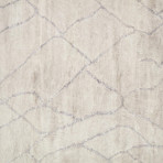 Hand-Knotted Bamboo Silk Area Rug // PCS-1A // Beige