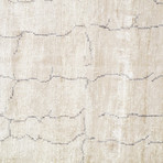 Hand-Knotted Bamboo Silk Area Rug // PA-191 // Ivory