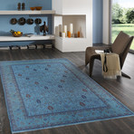 Overdye Hand-knotted Wool // Blue // 10' X 13'5"