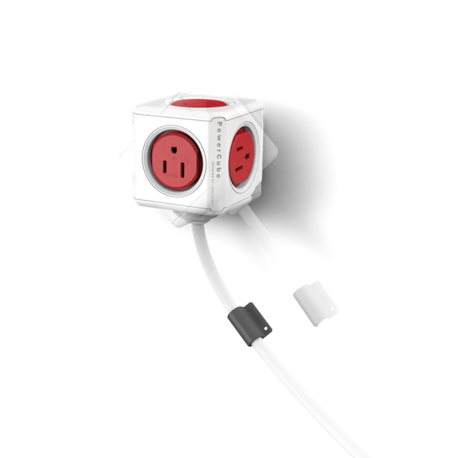 PowerCube Surge Protector // Red (10') PowerCube Touch of Modern