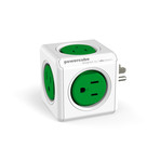 PowerCube Original 2.0 // 5 Outlets // Green (Green)