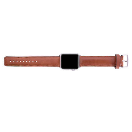 Soft Leather Apple Watch Band // 42mm (Floater Black)