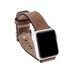 Soft Leather Apple Watch Band // 42mm (Floater Black)