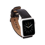 Soft Leather Apple Watch Band // 42mm (Floater Black)