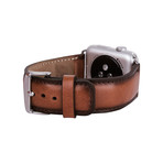 Padded Leather Apple Watch Band // 38mm (Mixed Burned)