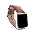 Padded Leather Apple Watch Band // 38mm (Mixed Burned)