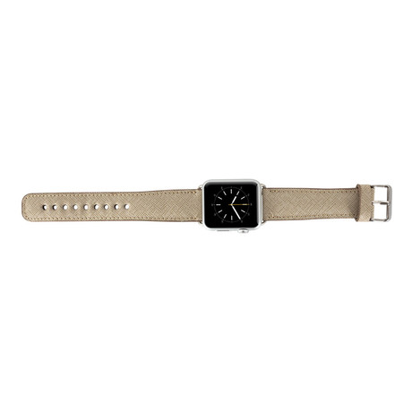 Soft Leather Apple Watch Band // 38mm (Sacco Grey)