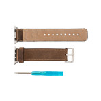 Soft Leather Apple Watch Band // 38mm (Sacco Grey)