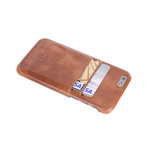 Snap-On Case + Card Slots // iPhone 6/6s (Antique Coffee Leather)