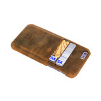 Snap-On Case + Card Slots // iPhone 6/6s (Antique Coffee Leather)