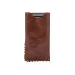 Hand-Stitched Wallet Sleeve // iPhone 6/6s (Rustic Brown Leather)