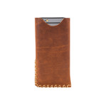 Hand-Stitched Wallet Sleeve // iPhone 6/6s (Rustic Brown Leather)