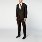 Luca Slim Fit Suit // Small Check Black (US: 36R)