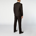 Luca Slim Fit Suit // Small Check Black (US: 40R)