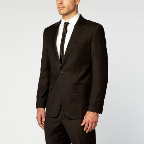 Venezia Modern Fit Suit // Textured Black (US: 36S)