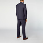 Venezia Modern Fit Suit // Small Check Blue (US: 36S)