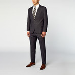 Venezia Modern Fit Suit // Small Check Grey (US: 42S)