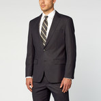 Venezia Modern Fit Suit // Small Check Grey (US: 42S)