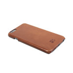 Snap-On Case // Rustic Brown Leather (iPhone 6/6s)