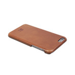 Snap-On Case // Rustic Brown Leather (iPhone 6/6s)