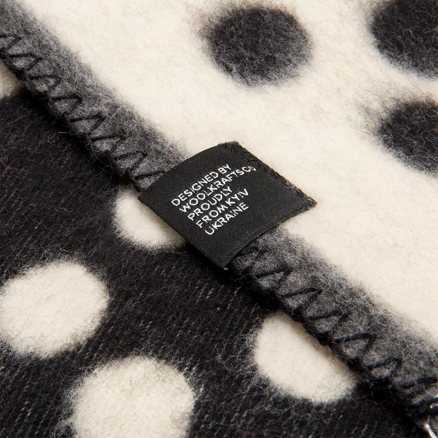 Sand Merino Wool Blanket // Black + White - WoolKrafts - Touch of Modern