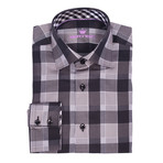 Vela Button-Up Shirt // Grey Plaid (S)